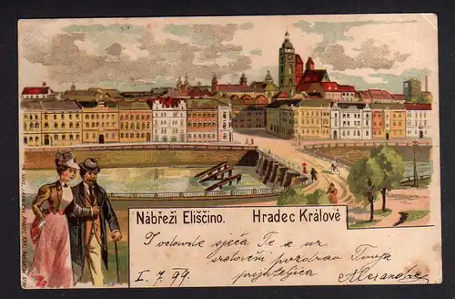 105750 AK Hradec Králové Königgrätz 1899 Litho