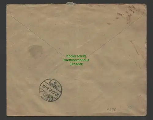 B7396 Brief Duala Kamerun 1909 an Schuhwaren Versandhaus Lewinsohn Dessau