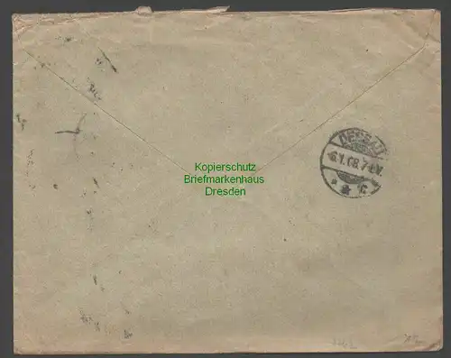 B7742 Deutsch Südwestafrika Brief Swakopmund 1907 an Lewinsohn Dessau