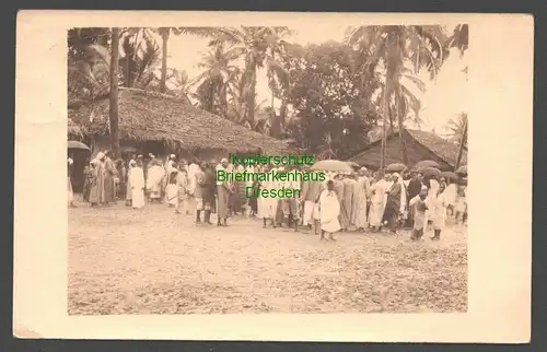 B7905 Deutsch Ostafrika DOA AK private Fotokarte Tanga 1912 nach Calw Afrikaner