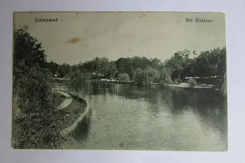 22437 AK Berlin Zehlendorf Am Waldsee um 1910 Verlag Goldiner