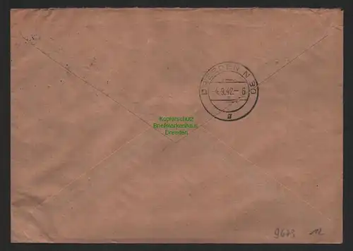 B9679 R-Brief Gebr. Hörmann A.-G. Rothau (b Graslitz) A Franz Schmucker  1942