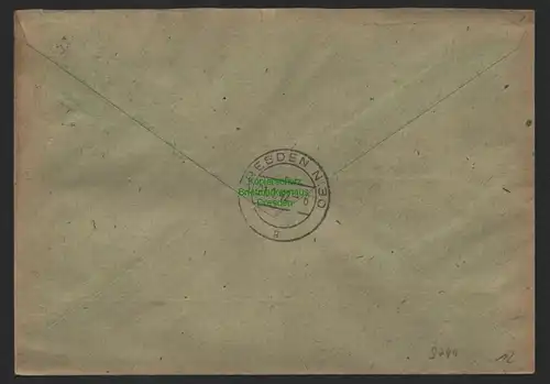 B9744 R-Brief Gebr. Hörmann A.-G. Steinpleis 083  Johannes Singer 1942 Bäckermei