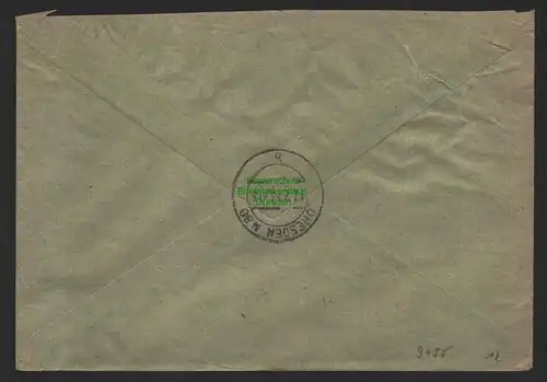 B9755 R-Brief Gebr. Hörmann A.-G. Stuttgart 1 u  1943 UNION Verein. Kaufstätten