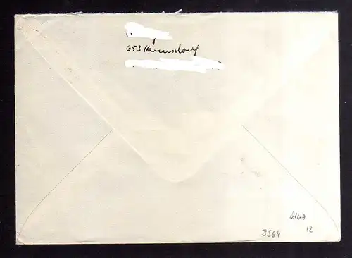 B3564 DDR Briefe Einzel- oder Mehrfachfrankaturen 1976 2167 MeF Einschreiben
