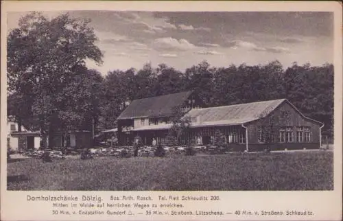 170904 AK Dölzig Schkeuditz Domholzschänke um 1920