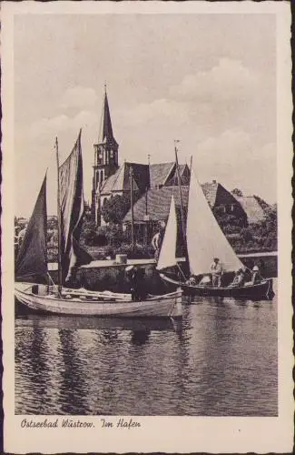 170900 AK Ostseebad Wustrow Hafen um 1930