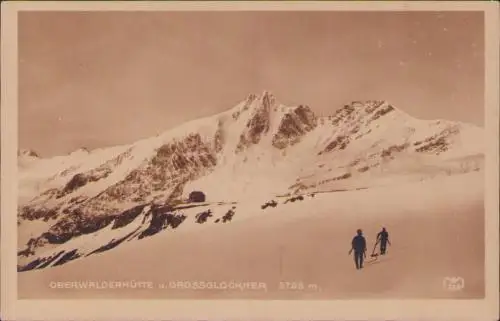 170885 AK Oberwalderhütte und Großglockner um 1930 Kärnten, Österreich