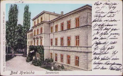 170847 AK Bad Kreischa Sanatorium 1909