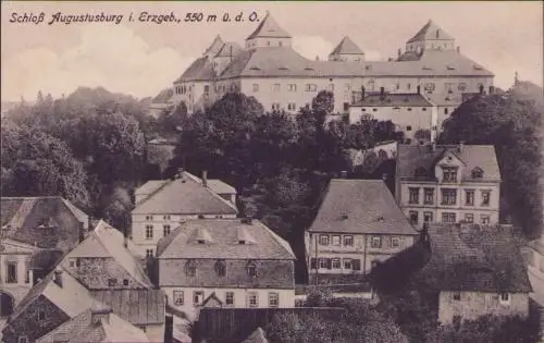 170779 AK Schloss Augustusburg Erzgebirge 1923