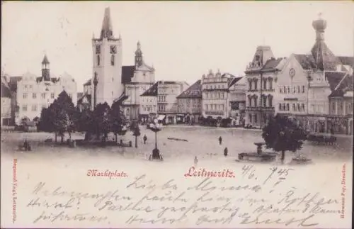 170507 AK Leitmeritz Marktplatz 1898