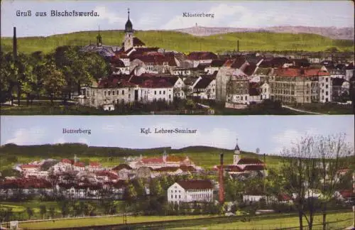 170713 AK Bischofswerda Klosterberg Seminar … 1915 Feldpost