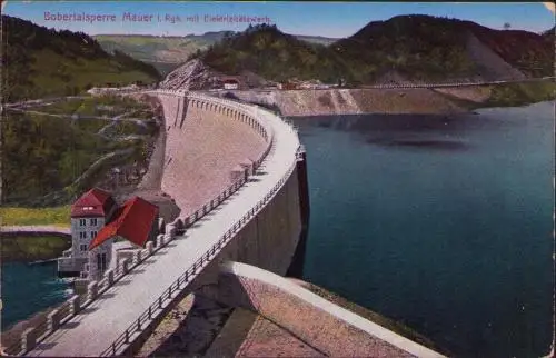 170706 AK Bobertalsperre bei Mauer i. Riesengebirge Elektrizitätswerk um 1920