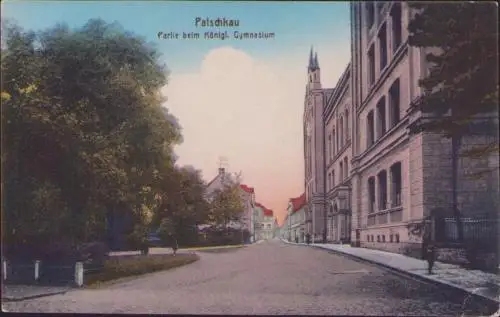 170701 AK Patschkau Paczkow 1918 beim Gymansium