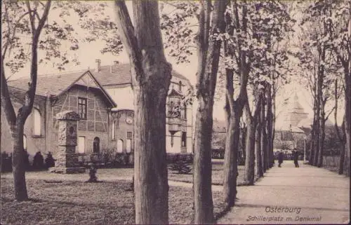 170689 AK Osterburg Altmark 1911 Schillerplatz