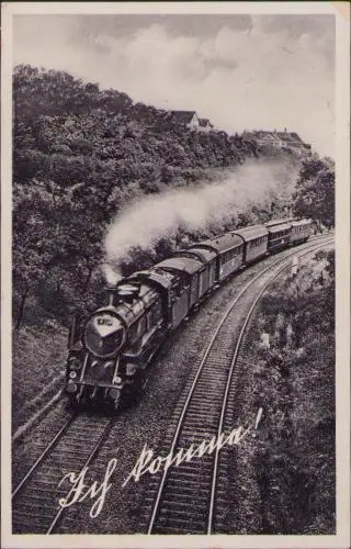 170681 AK Gottleuba 1938 Ich komme Eisenbahn