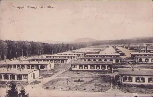 170666 AK Bitsch Lothringen Truppenübungsplatz 1913