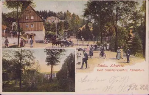 170651 AK Sächs. Schweiz Bad Schweizermühle Kurhotels 1906