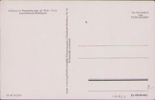 170634 AK Finsterbergen Thür. Wald 1955