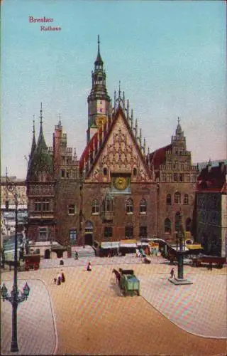 170585 AK Breslau Rathaus um 1910