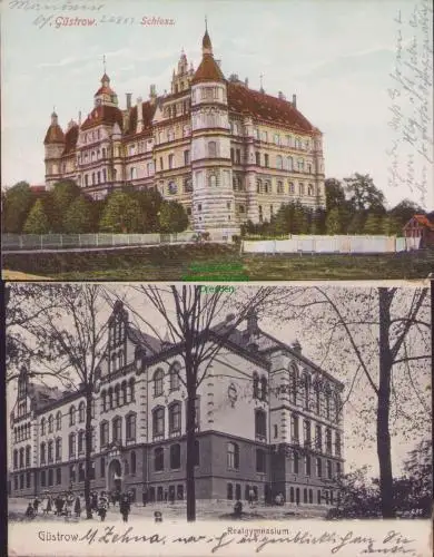 170471 2 AK Güstrow Schloss Realgymnasium 1907