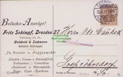 170467 AK Dresden 1911 Löwe Künstlerkarte Donadini Zoo Zirkus Besuchsanzeige