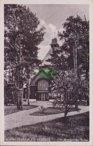 170454 AK Truppen Übungsplatz Döberitz Evangelische Kirche 1938