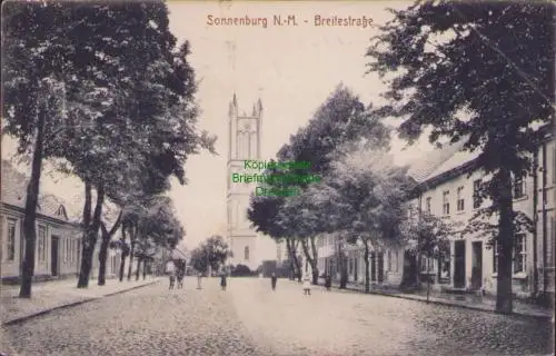 170450 AK Sonnenburg Neumark um 1915 Slonsk Breitestrasse