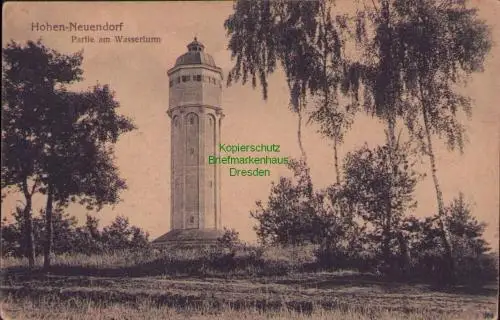 170417 AK Hohen Neuendorf um 1925 Partie am Wasserturm