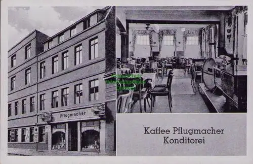 170390 AK Calbe a. d. Saale 1941 Kaffee Pflugmacher Konditorei