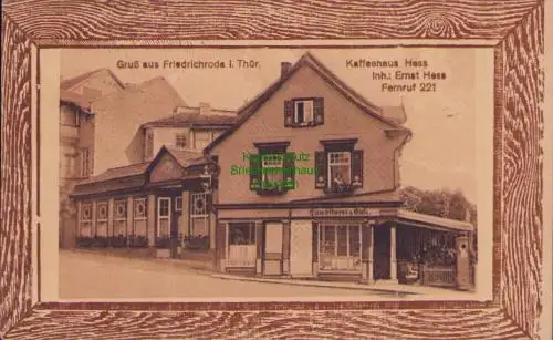 170382 AK Friedrichroda in Thür. 1917 Kaffeehaus Hess