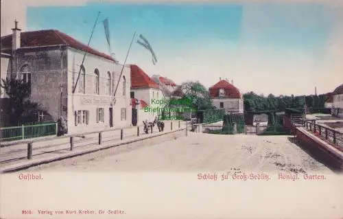 170360 AK Großsedlitz Heidenau um 1910 Königlicher Garten und Gasthof