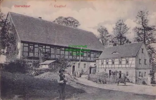 170322 AK Oberschaar bei Halsbrücke Gasthof 1910