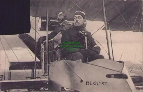 170299 AK Büchner im Flugzeug Verlag Saulsohn Berlin