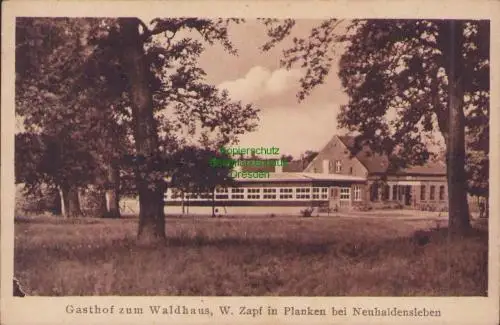 170297 AK Planken bei Neuhaldensleben Gasthof zum Waldhaus  W. Zapf um 1935