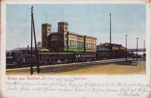 170289 AK Kohlfurt Wegliniec Bahnhof 1906