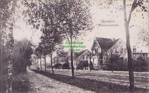 170269 AK Genthin 1907 Bismarckstraße