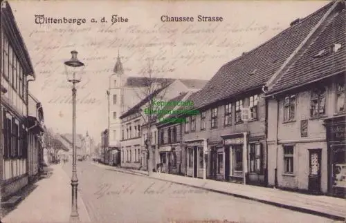170268 AK Wittenberge a. d. Elbe um 1910 Chaussee Strasse