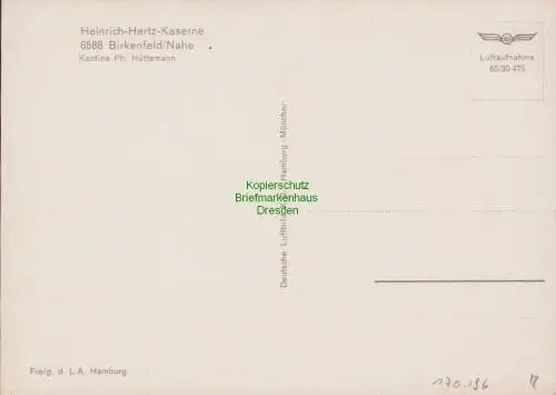 170196 AK Birkenfeld Nahe Heinrich Hertz Kaserne Luftbild 1970