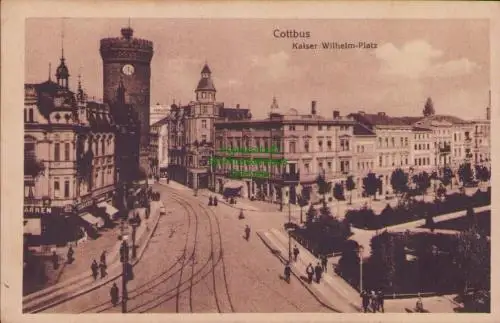 170181 AK Cottbus 1917 Kaiser Wilhelm Platz