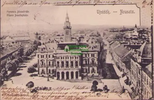 170166 AK Novi Sad Neusatz Ujvidek Serbien 1903 Franz Josefsplatz