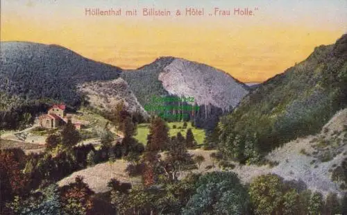 170157 AK Sooden Werra 1910 Höllental mit Billstein & Hotel Frau Holle