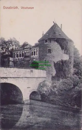 170143 AK Osnabrück 1915 Vitischanze Brücke Turm