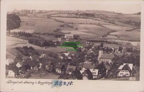 170121 AK Bergstadt Geising im Erzgebirge 1950 Fotokarte