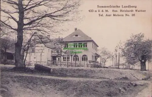 170077 AK Sommerfrische Landberg bei Mohorn 1926 Gasthaus mit Biergarten