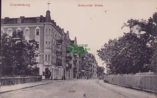 170002 AK Oranienburg 1930 Stralsunderstraße Hotel Stralsunder Hof Restaurant