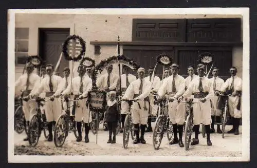 90663 AK Windthorst Radfahrverein Fahrrad Fotokarte Frisch Fromm Fröhlich Frei