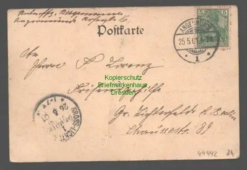 44442 AK Angermünde 1901 Rosenstraße Friseur Emil Lange