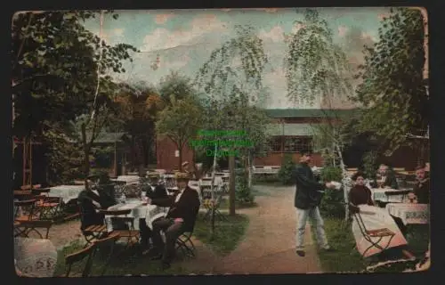 150894 AK Lingenau Raguhn-Jeßnitz um 1920 Gaststätte Biergarten