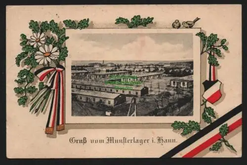 150944 AK Munsterlager Passepartout 1915